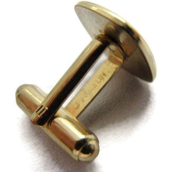 Sarah Coventry Intaglio Style Cufflinks Set Gold Tone Wedding Tux Vintage - Picture 6 of 11